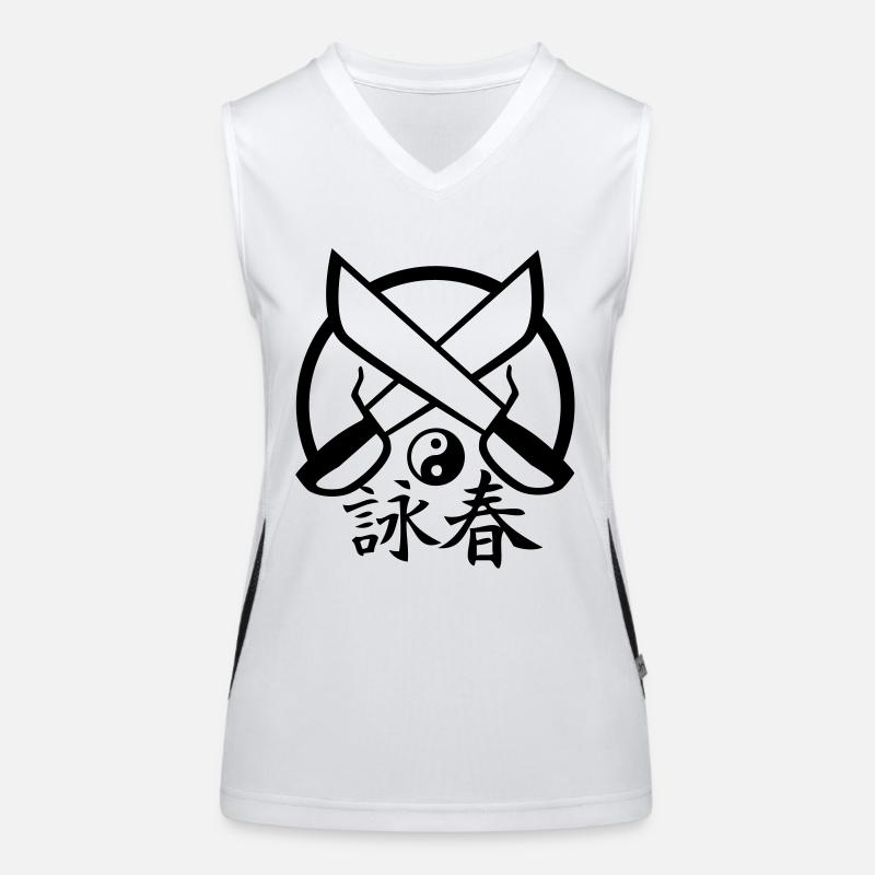 Wing Chun Ying Yang Funktionelles Kontrast-Tank Top für Frauen