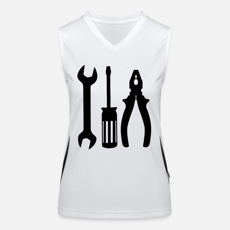 werkzeug Set Funktionelles Kontrast-Tank Top für Frauen