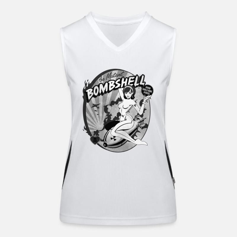 the mutant bombshell Funktionelles Kontrast-Tank Top für Frauen
