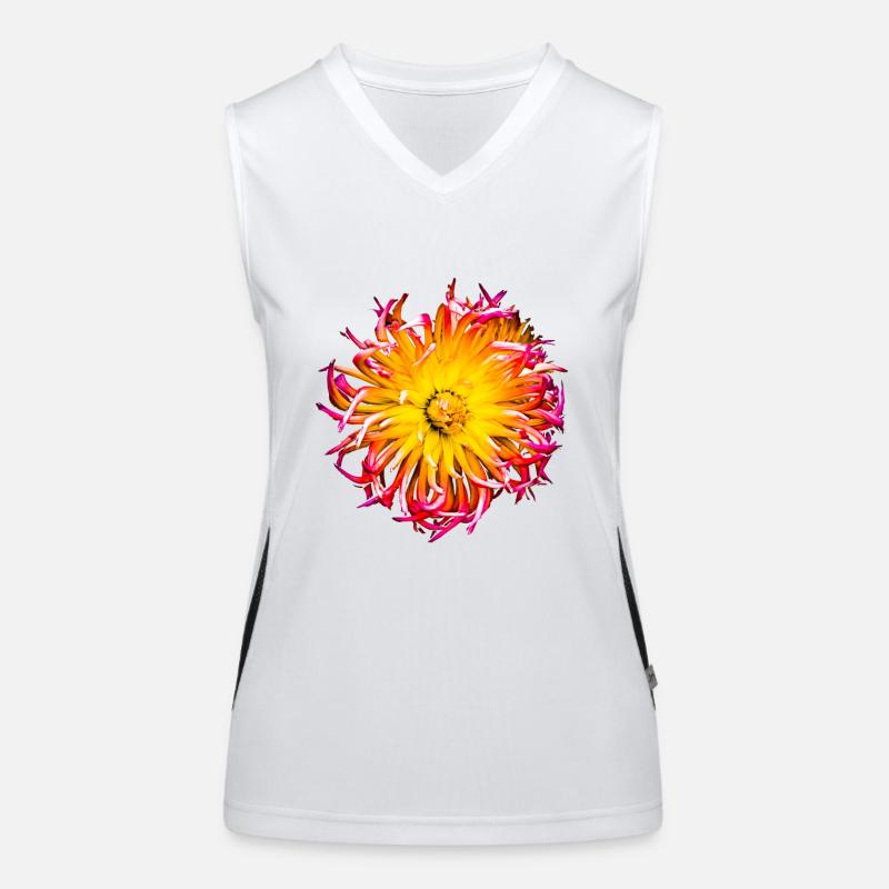 Blume bund Funktionelles Kontrast-Tank Top für Frauen