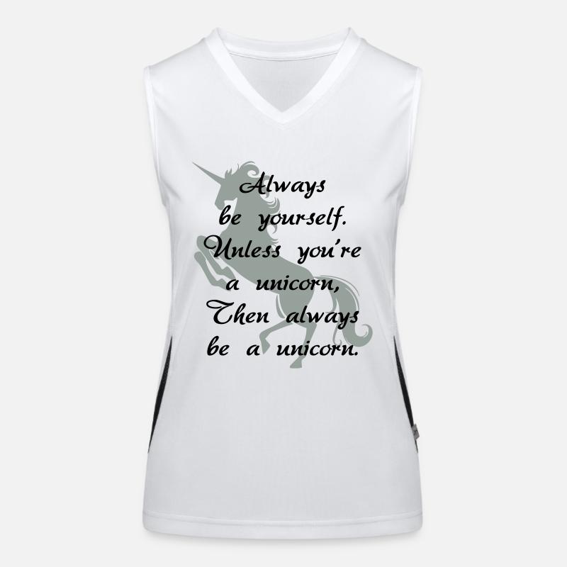 Immer ein Einhorn Funktionelles Kontrast-Tank Top für Frauen