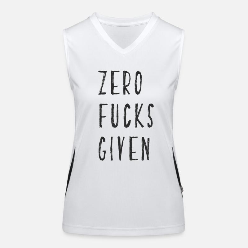 zero fucks given Débardeur respirant contrasté Femme
