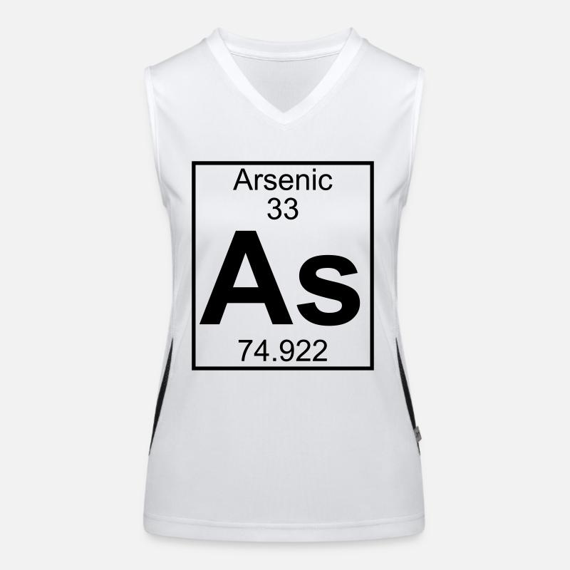 Arsenic (As) (element 33) Women's Functional Contrast Tank Top