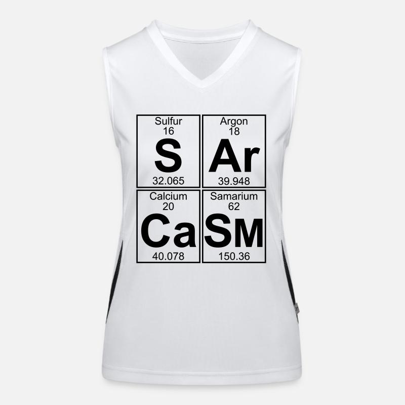 S-Ar-Ca-Sm (sarcasm) - Full Women's Functional Contrast Tank Top