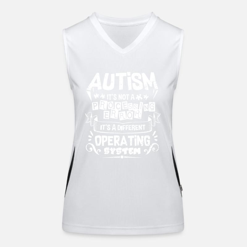 Chemise de sensibilisation à l'autisme Débardeur respirant contrasté Femme