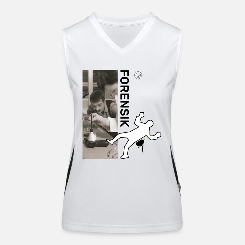 Spurensicherung - Kripo Polizei Kriminaltechnik Funktionelles Kontrast-Tank Top für Frauen
