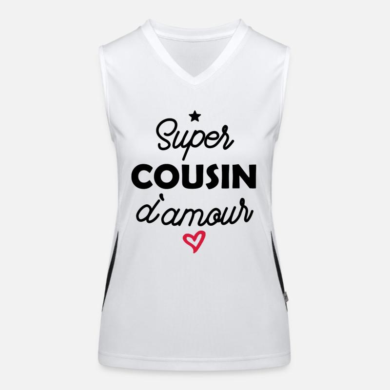 super cousin d amour Débardeur respirant contrasté Femme
