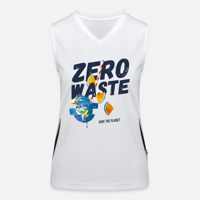 Zero waste, planet B Women's Functional Contrast Tank Top