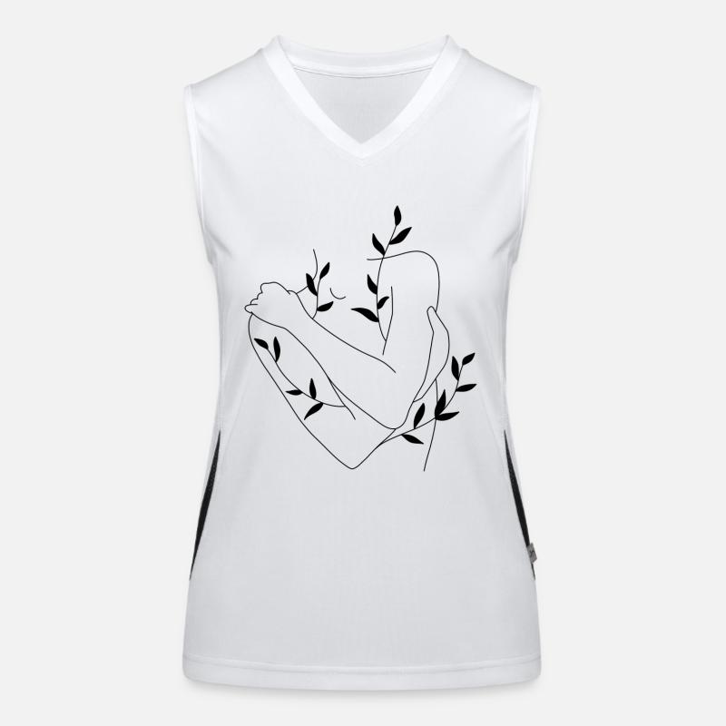 Corps en croissance Débardeur respirant contrasté Femme