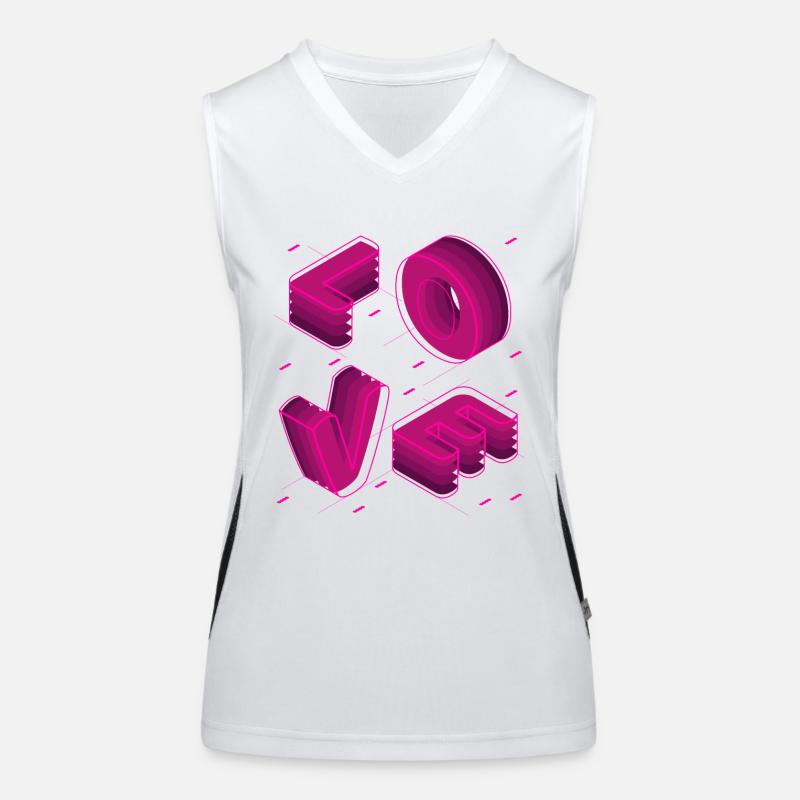 LIEBE ROSE Funktionelles Kontrast-Tank Top für Frauen