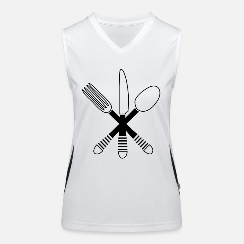 Besteck Funktionelles Kontrast-Tank Top für Frauen