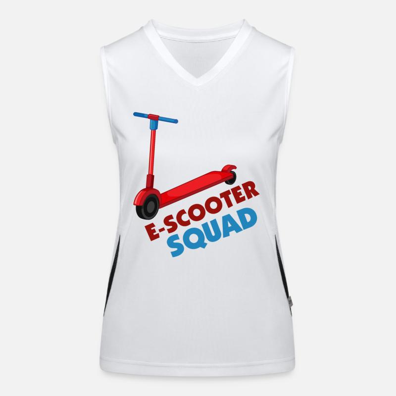 E-Scooter Roller Scooter Funktionelles Kontrast-Tank Top für Frauen