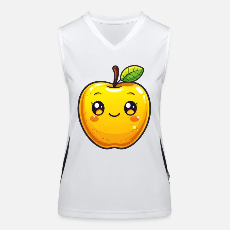 Apfel Kinder Sujet Funktionelles Kontrast-Tank Top für Frauen