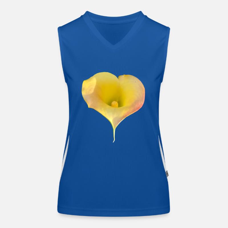 LYS CALLA JAUNE Débardeur respirant contrasté Femme