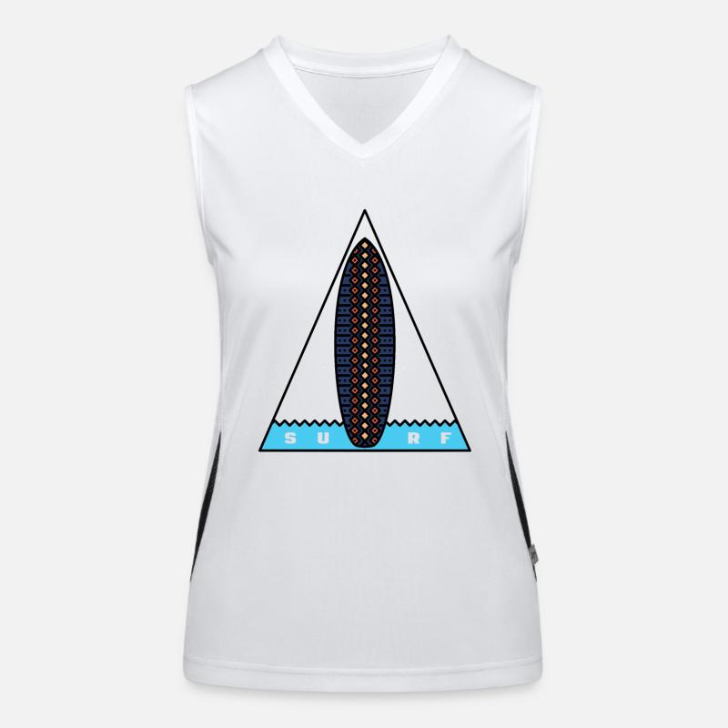 Surf Triangle Débardeur respirant contrasté Femme