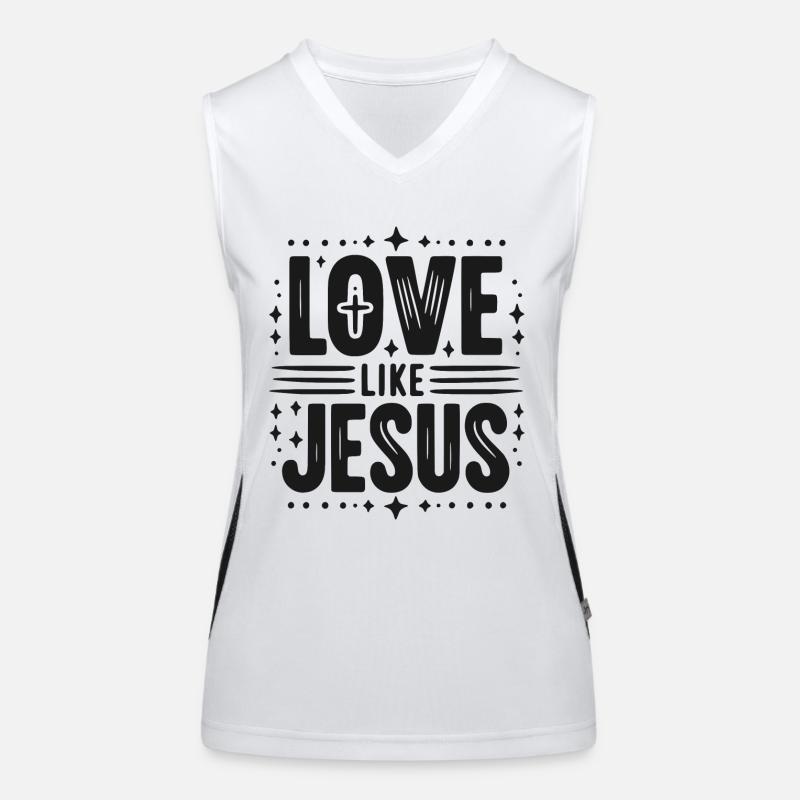 Love is Jesus Women's Functional Contrast Tank Top