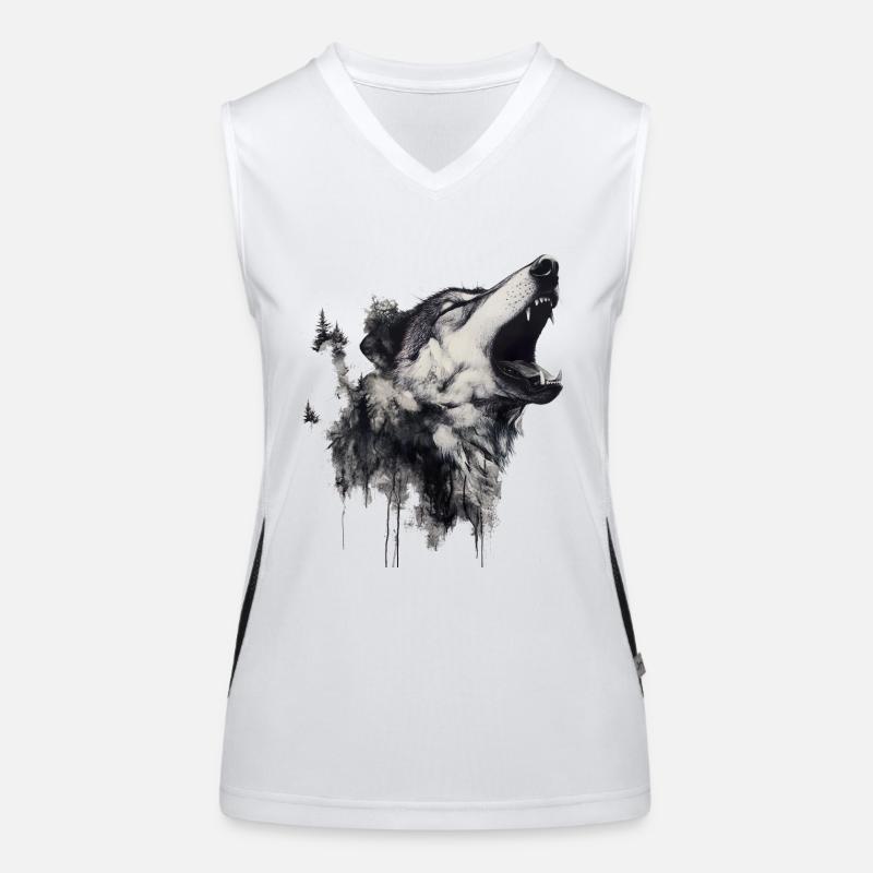 Die Wolfsangst, ein komplexes Phänomen Funktionelles Kontrast-Tank Top für Frauen