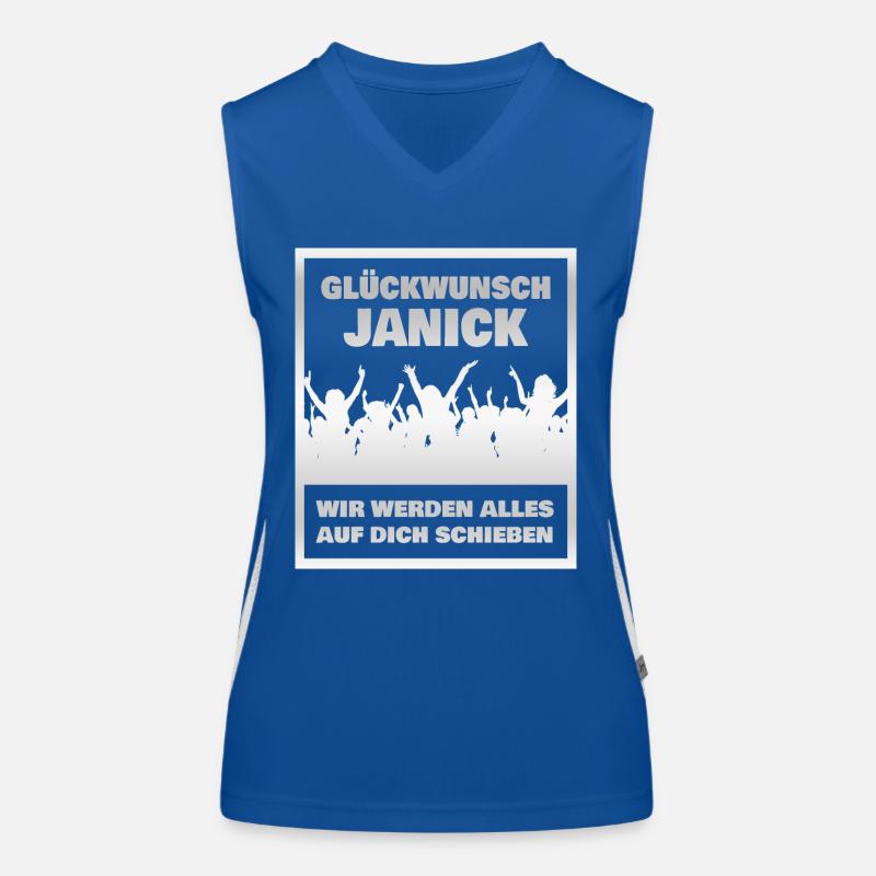 Janick als Kollege Funktionelles Kontrast-Tank Top für Frauen