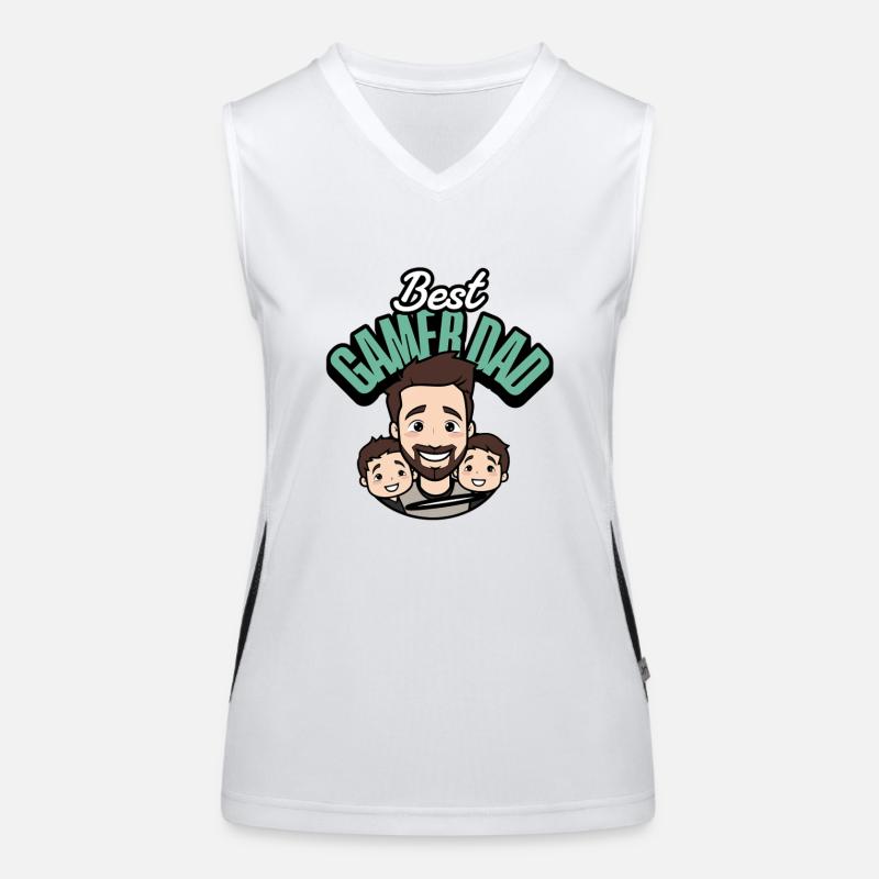 The Original Gaming Dad Funktionelles Kontrast-Tank Top für Frauen