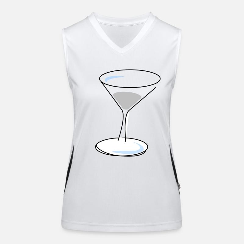 Glas Funktionelles Kontrast-Tank Top für Frauen