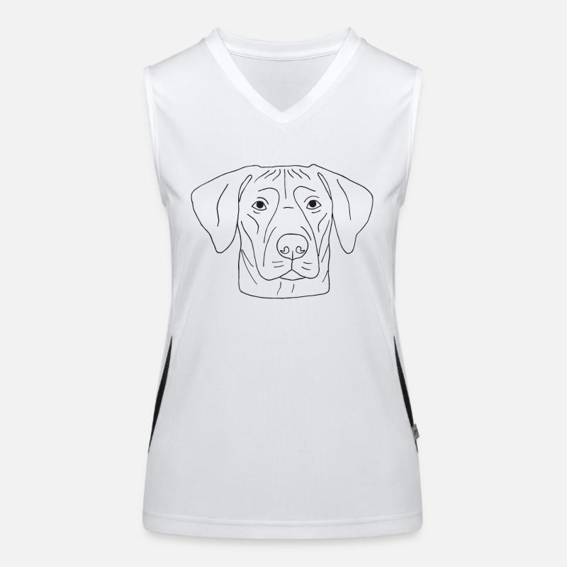 Rhodesian Ridgeback Funktionelles Kontrast-Tank Top für Frauen