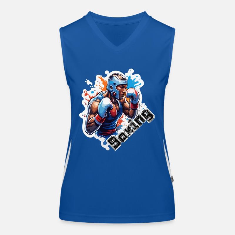 Boxer / Sport / Kampf / Arena / Boxring / Fäuste Funktionelles Kontrast-Tank Top für Frauen
