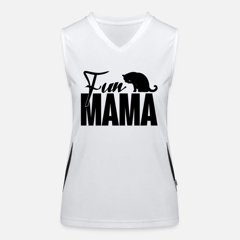 Fête des mères chat mignon mère - fun mama Débardeur respirant contrasté Femme