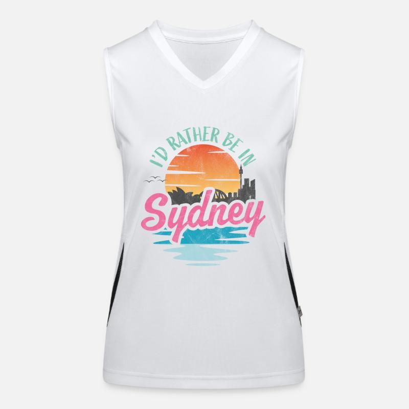 I'd rather be in Sydney Women's Functional Contrast Tank Top