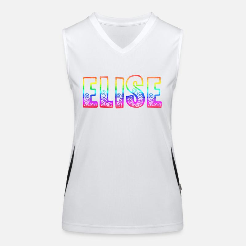 elise rs regenbogen Funktionelles Kontrast-Tank Top für Frauen