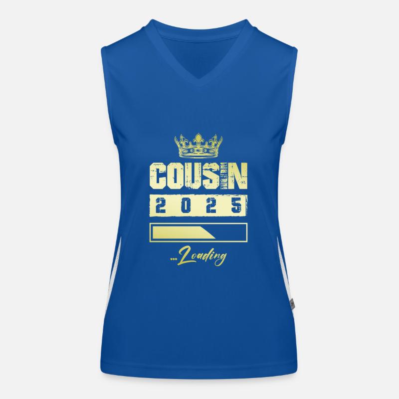 Cousin 2025 Loading Funktionelles Kontrast-Tank Top für Frauen