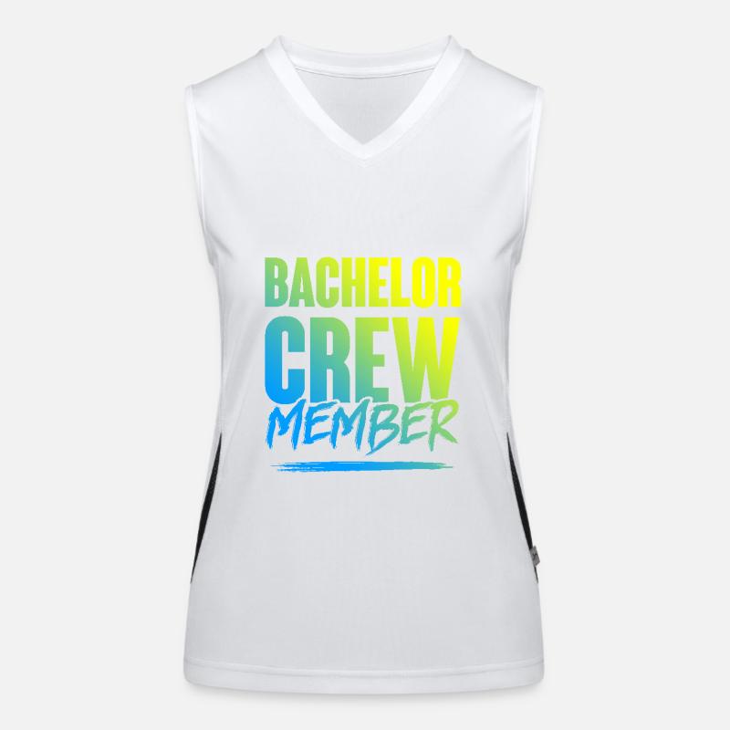 Bachelor Crew Funktionelles Kontrast-Tank Top für Frauen