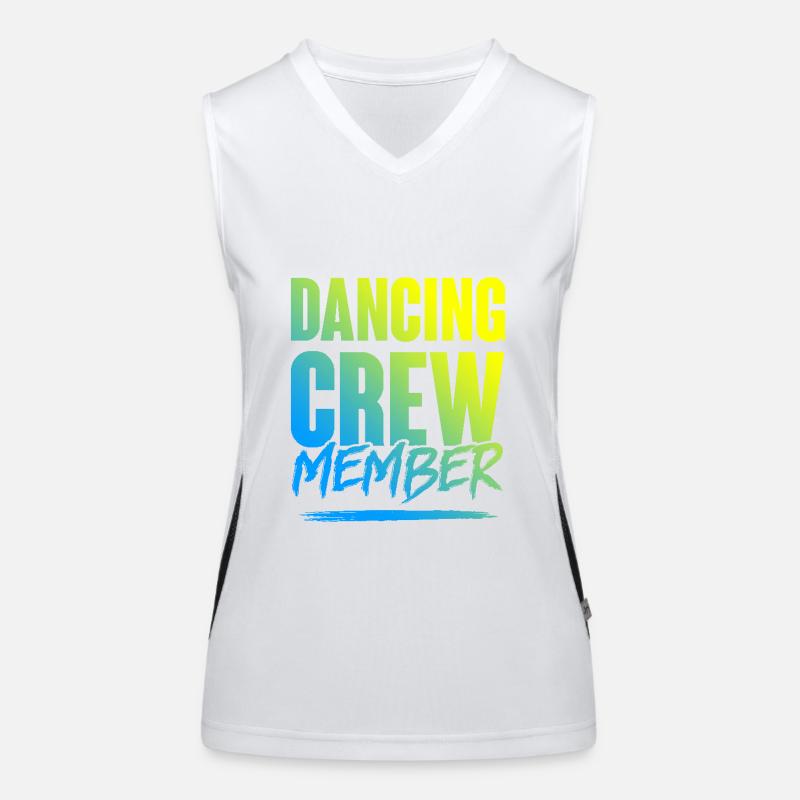 Dancing Crew Funktionelles Kontrast-Tank Top für Frauen