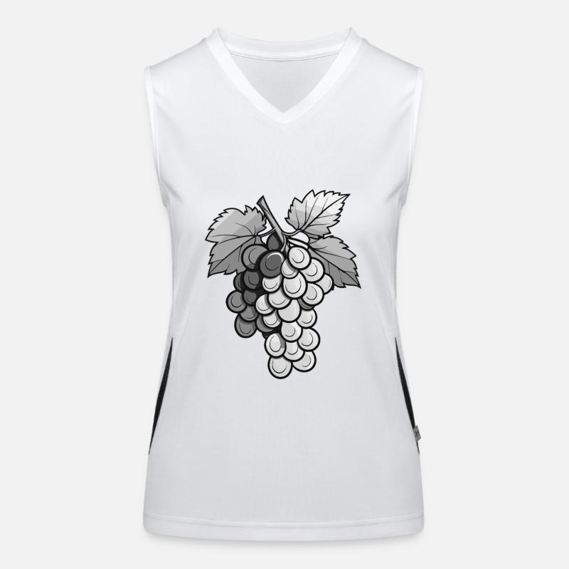 Weintrauben Funktionelles Kontrast-Tank Top für Frauen