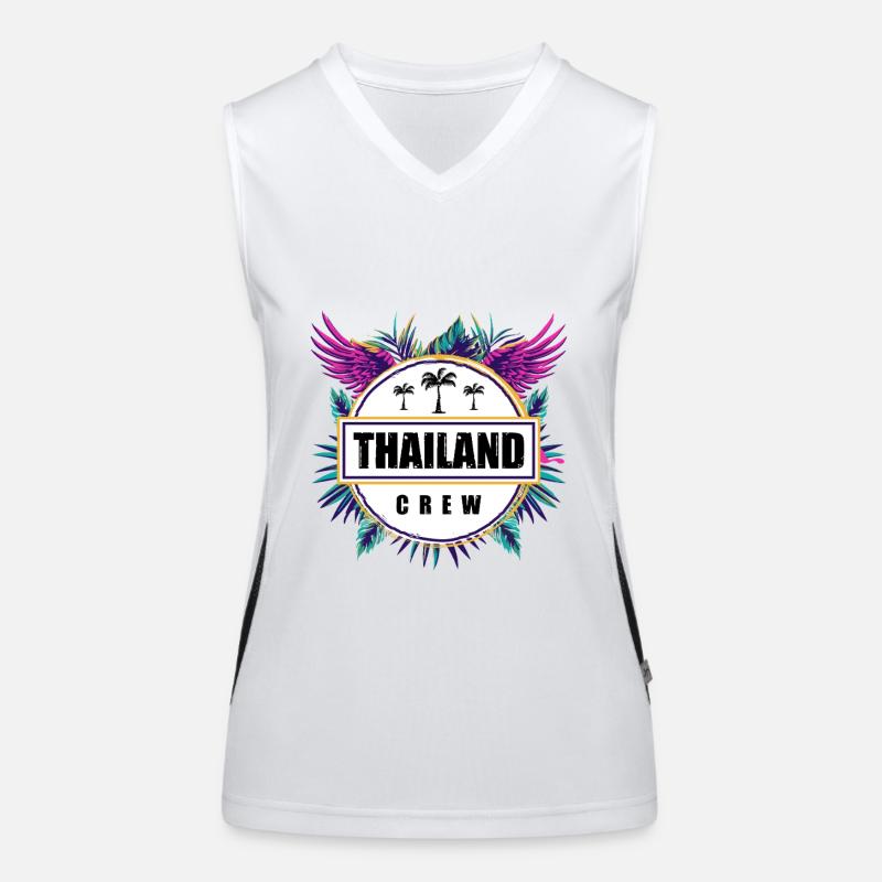Thailand Crew Tropisch Funktionelles Kontrast-Tank Top für Frauen