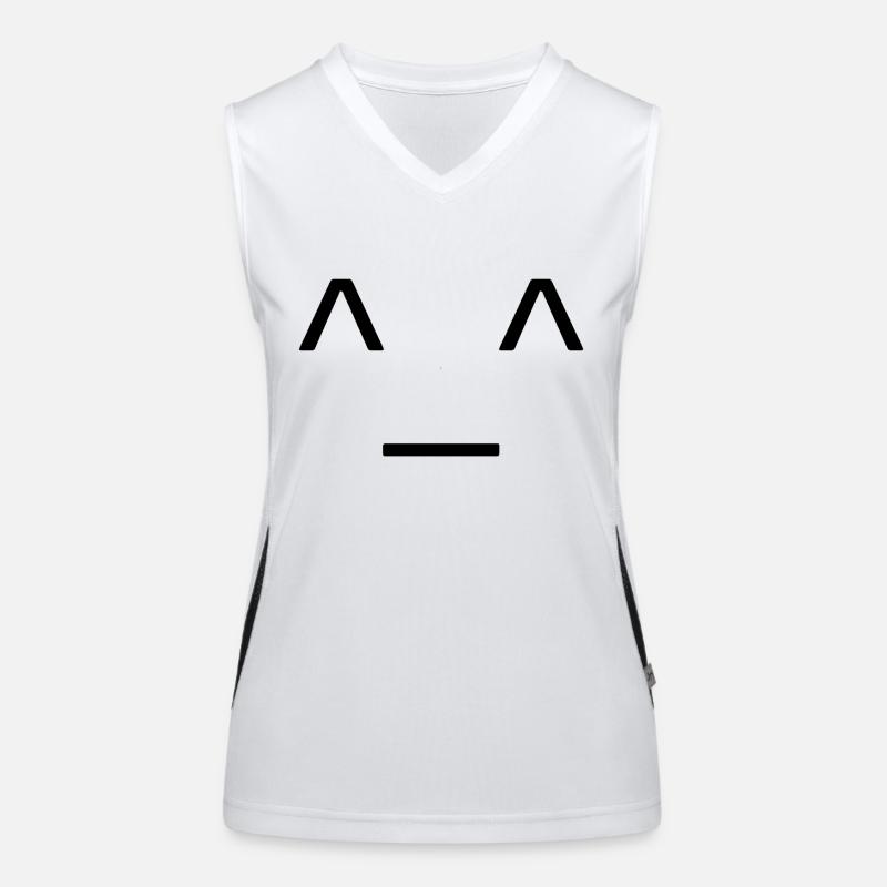 Gesicht Funktionelles Kontrast-Tank Top für Frauen