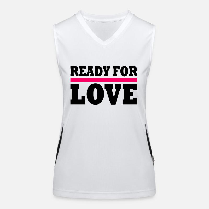 Ready for love Funktionelles Kontrast-Tank Top für Frauen