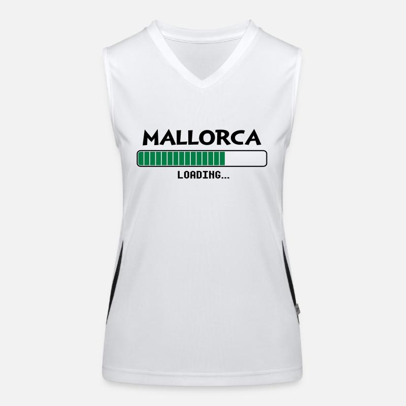 Mallorca loading Ladebalken Funktionelles Kontrast-Tank Top für Frauen