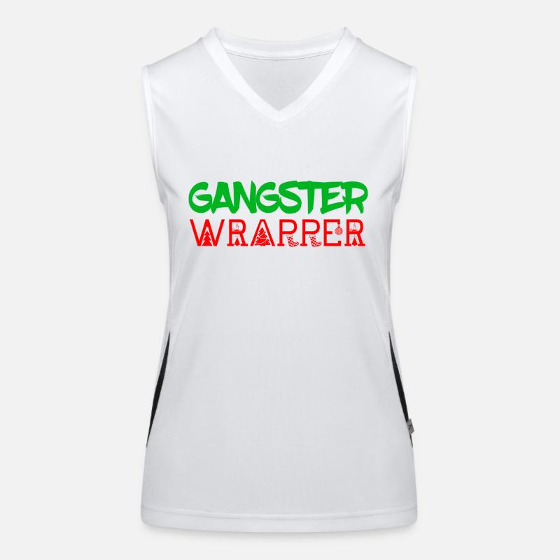 Gangster Wrapper Funktionelles Kontrast-Tank Top für Frauen
