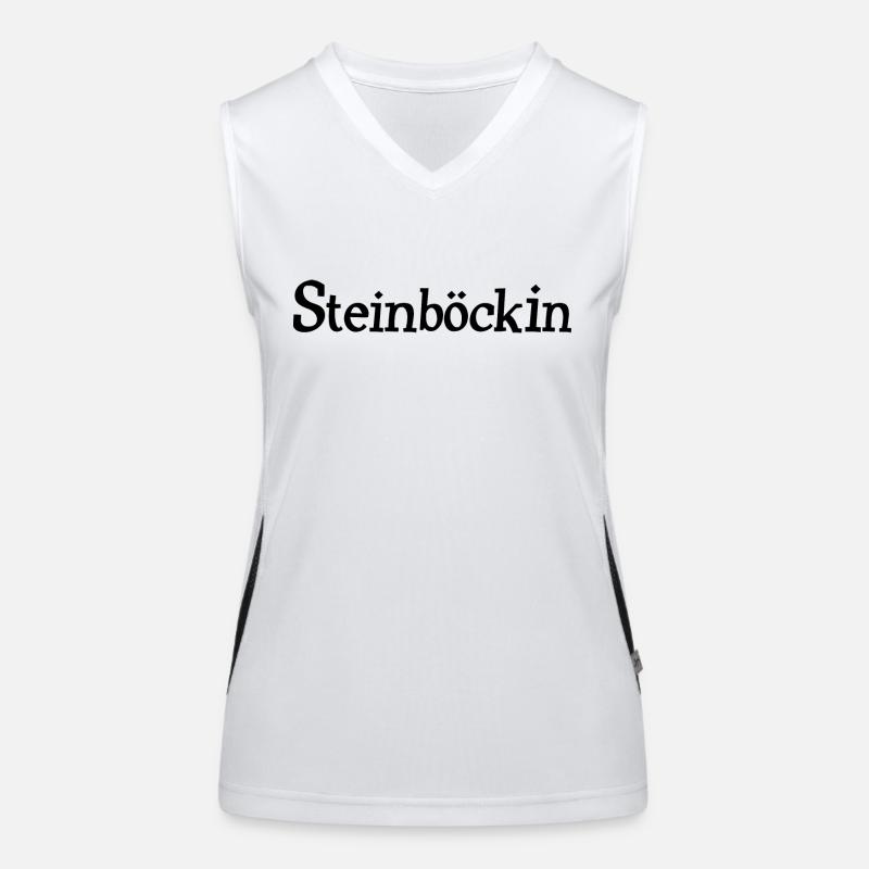 Sternzeichen Steinbock Steinböckin Funktionelles Kontrast-Tank Top für Frauen