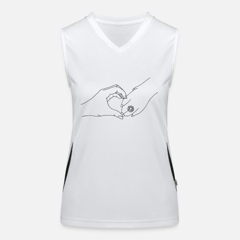 Hand mit Pfote Funktionelles Kontrast-Tank Top für Frauen