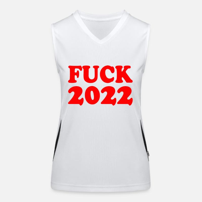 Fuck 2022 Funktionelles Kontrast-Tank Top für Frauen