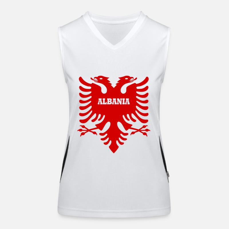 Albanien Funktionelles Kontrast-Tank Top für Frauen