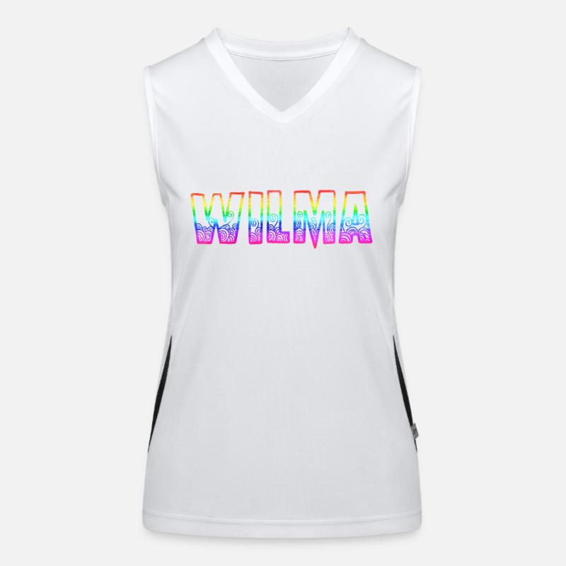 wilma rs regenbogen Funktionelles Kontrast-Tank Top für Frauen