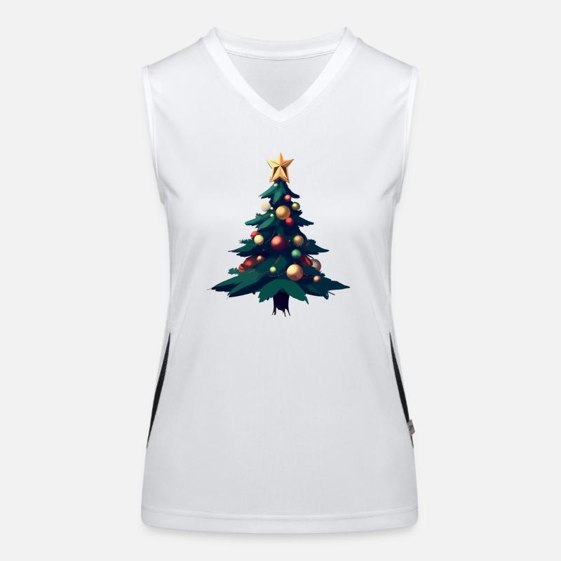 Arbre de Noël Débardeur respirant contrasté Femme