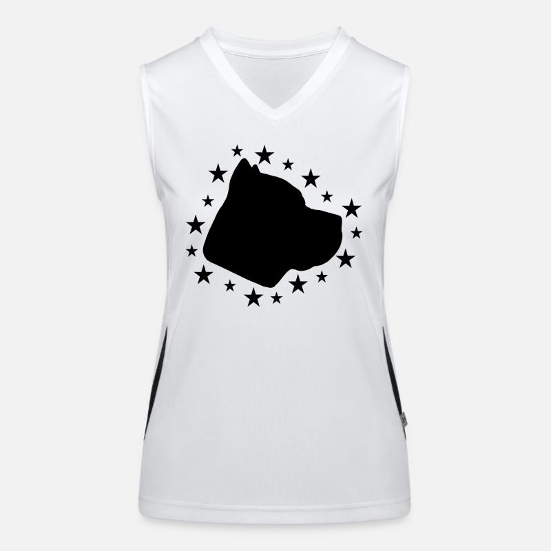 Cane Corso Funktionelles Kontrast-Tank Top für Frauen