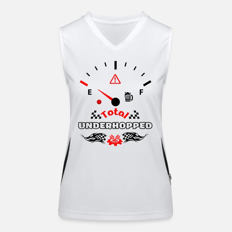 Total Underhops Beer Tank Display Speedometer Women's Functional Contrast Tank Top
