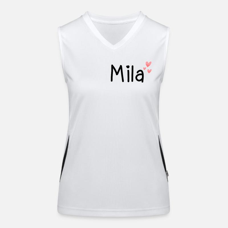 Name - Mila Funktionelles Kontrast-Tank Top für Frauen