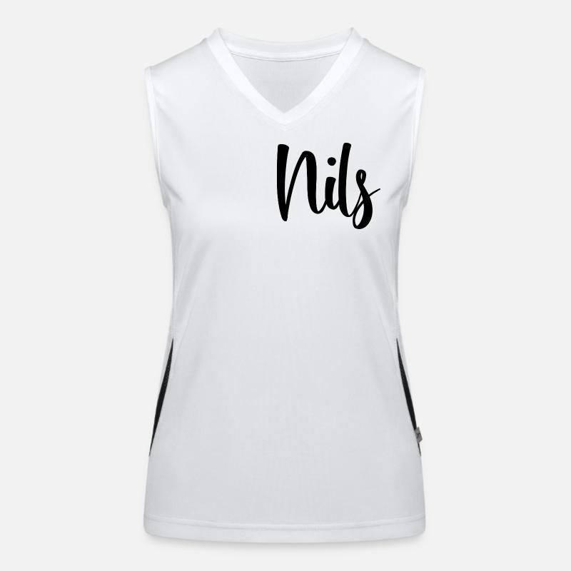 Name - Nils Funktionelles Kontrast-Tank Top für Frauen