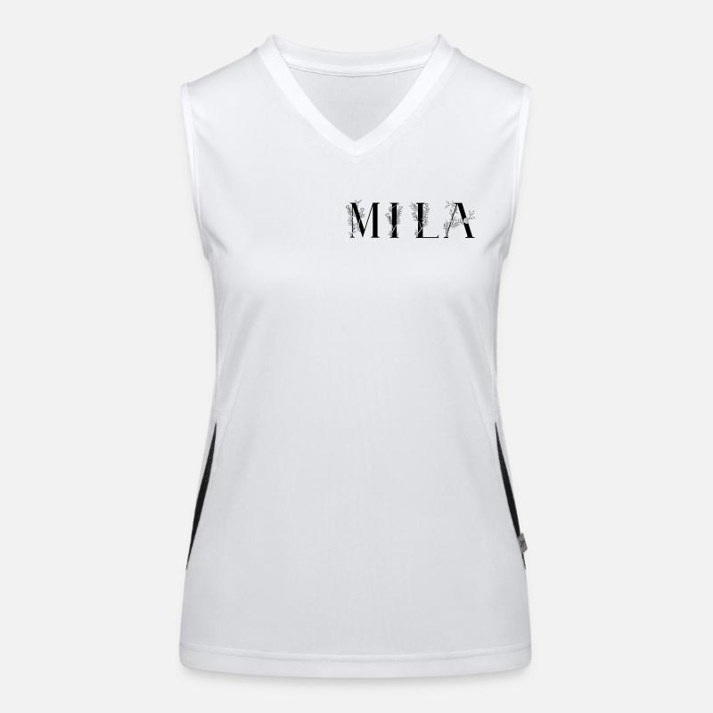 Name - Mila Funktionelles Kontrast-Tank Top für Frauen