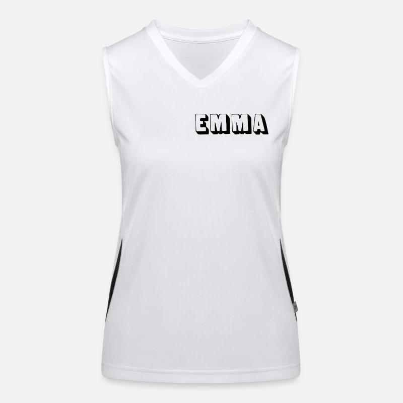 Name - Emma Funktionelles Kontrast-Tank Top für Frauen